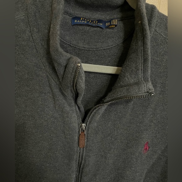 Polo Ralph Lauren Gray Zip Up Sweater Vest Size Mens XXL - Picture 2 of 2